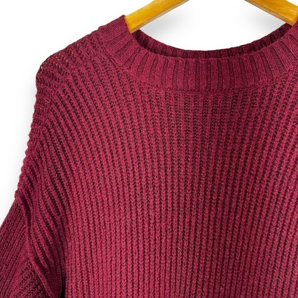 4 for $40 SALE! American Eagle Oversized Super Soft Sweater, Cranberry, Size XS - Picture 10 of 11